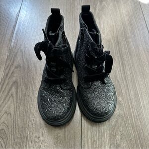 Cat & Jack Glittery Black Kids Boots